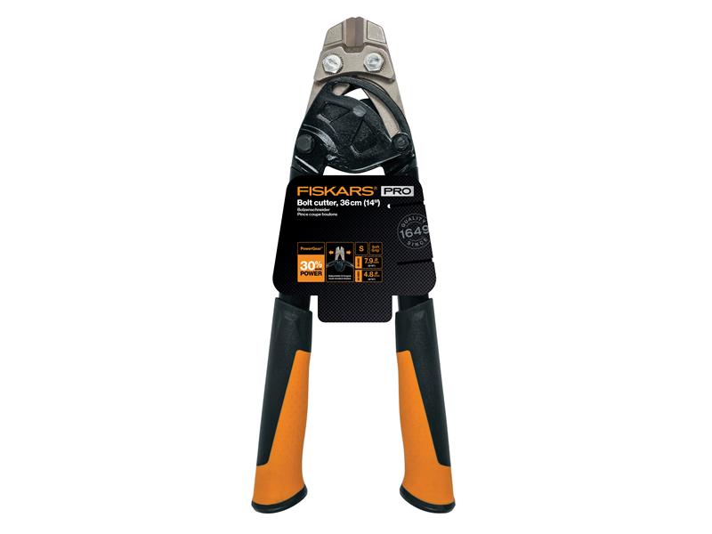 Fiskars PowerGear Bolt Cutters 36cm Capacity 7.9mm SoftGrip Handle FSK1027213