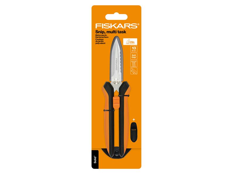 Fiskars Solid Multi Purpose Snips Stainless Steel Blades FSK1063328