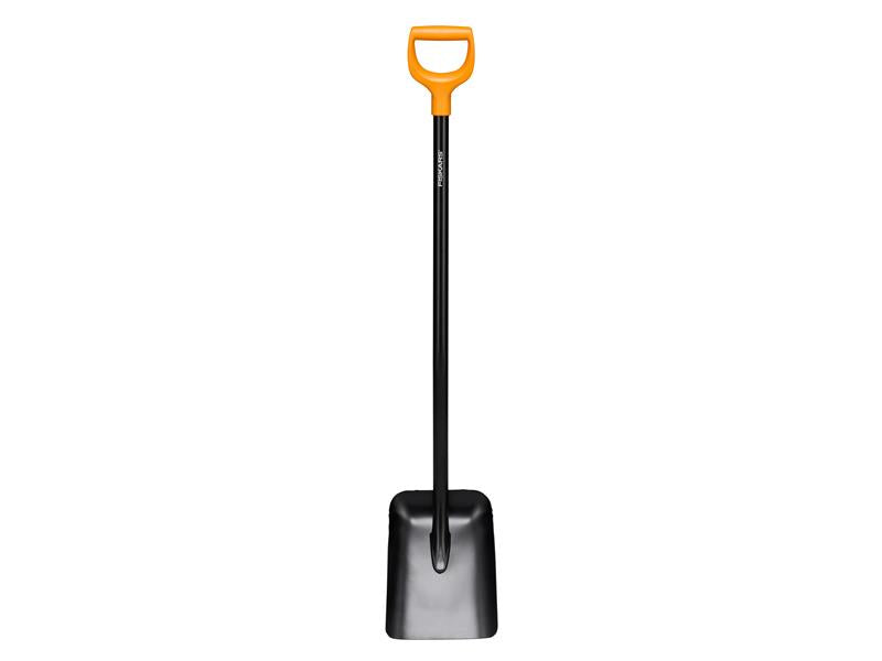 Fiskars Solid Metal Shovel D Handle Wide Scoop Welded Head FSK1066718
