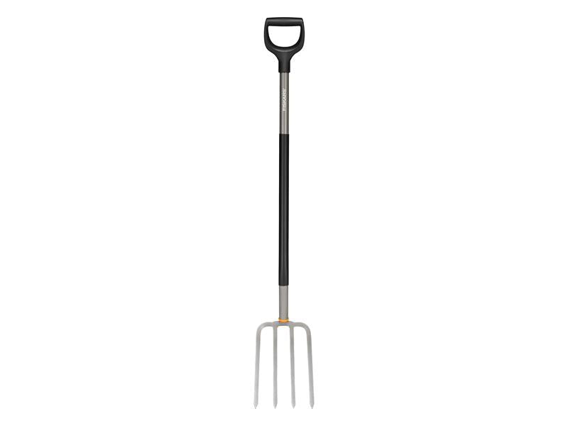 Fiskars Ergonomic Garden Fork Grey Yshaped handle Boron steel prongs FSK1070679