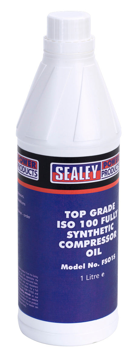 Sealey Compressor Oil Fully Synthetic 1L FSO1S