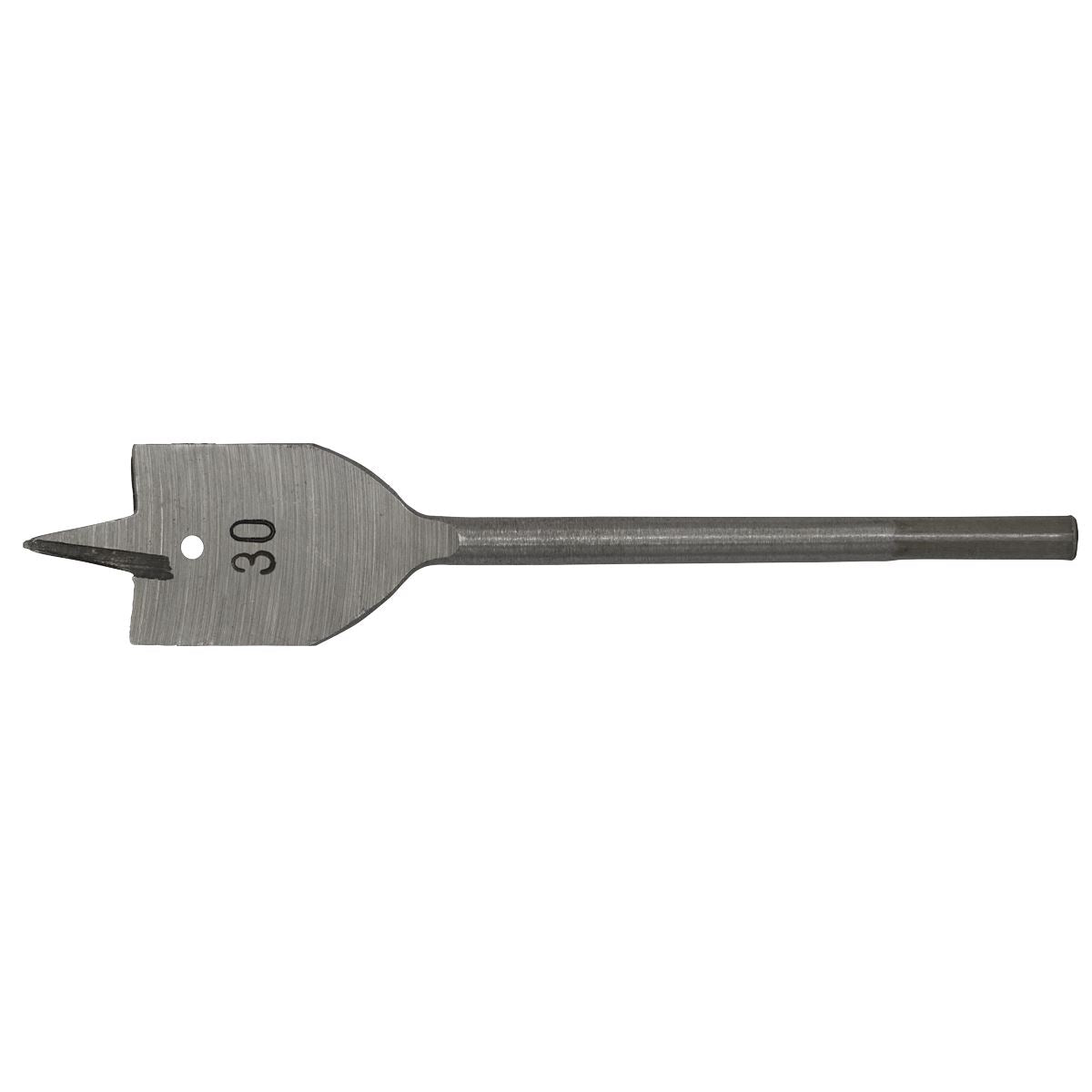 Sealey Flat Wood Bit 30mm x 152mm With Hex Shank & Plastic Wallet FWB30
