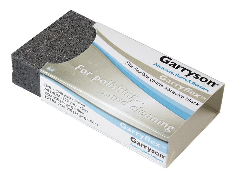 Garryson Garryflex™ Abrasive Block - Medium 120 Grit (Grey) GARABM