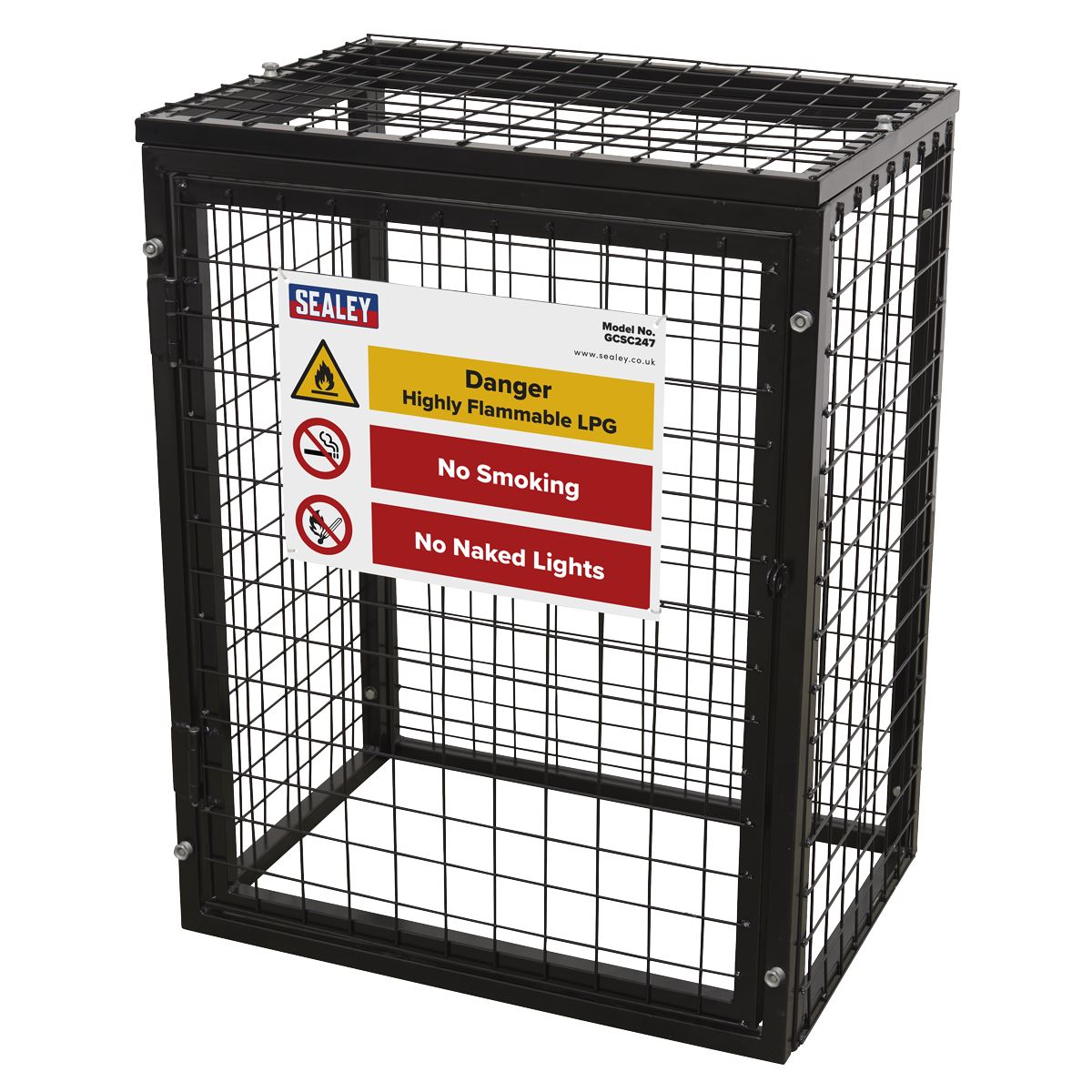Sealey Safety Cage - 2 x 47kg Gas Cylinders GCSC247