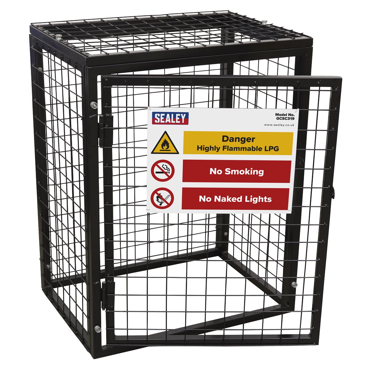 Sealey Safety Cage - 3 x 19kg Gas Cylinders GCSC319