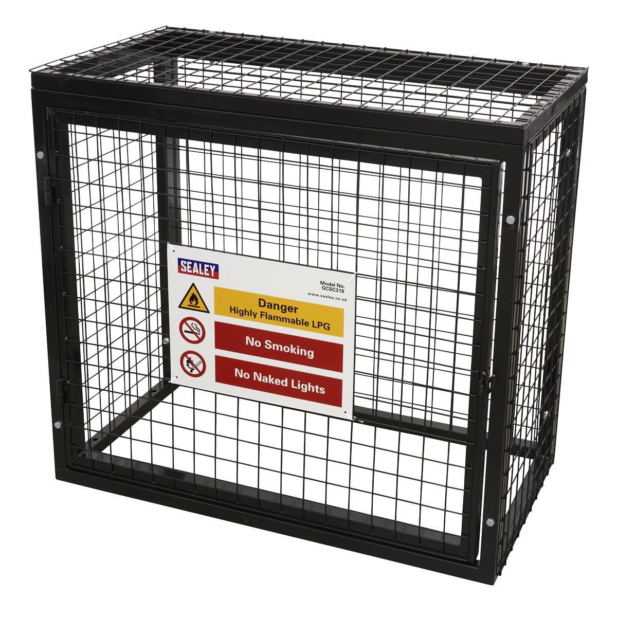 Sealey Safety Cage - 3 x 19kg Gas Cylinders GCSC319