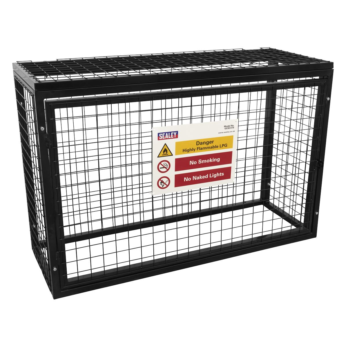 Sealey Safety Cage - 4 x 19kg Gas Cylinders GCSC419