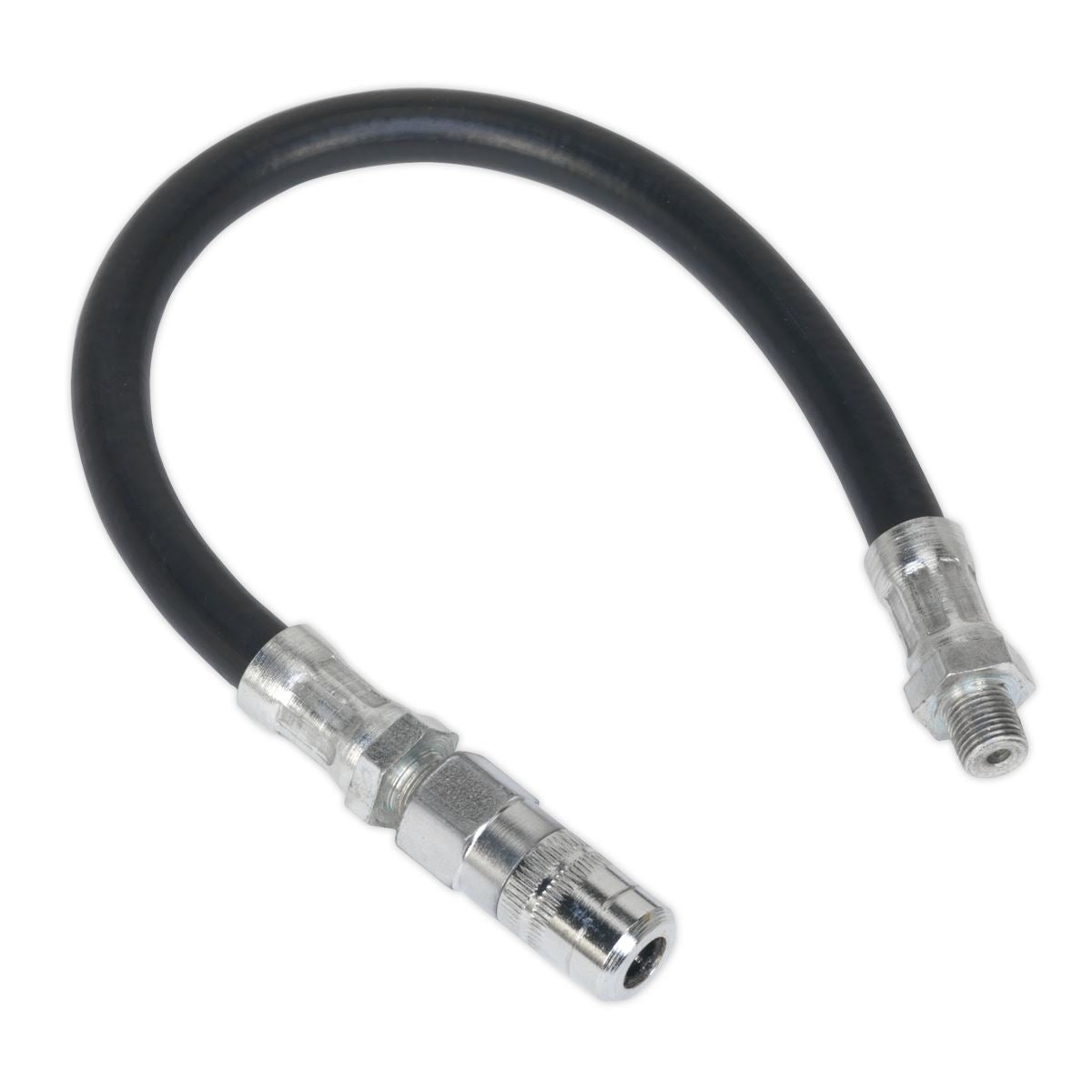 Sealey Rubber Delivery Hose with 4-Jaw Connector Flexible 300mm 1/8"BSP Gas GGHE300