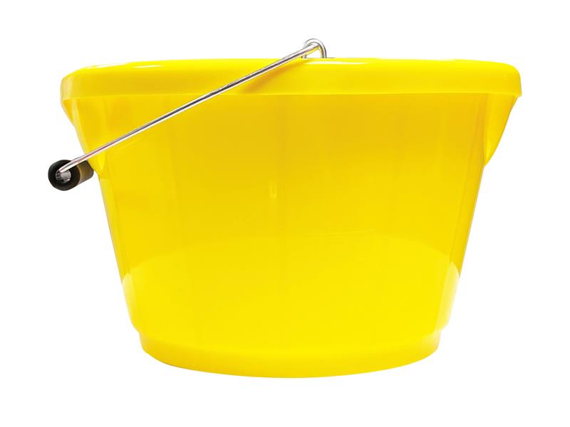 Red Gorilla B4 Shallow Bucket Yellow 10 litre Rubble Ash Garden Home GORB4GPY