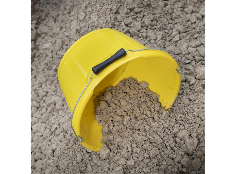Red Gorilla B4 Shallow Bucket Yellow 10 litre Rubble Ash Garden Home GORB4GPY