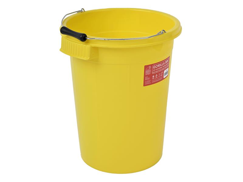 Red Gorilla Plasterers Mixing Bucket Yellow 30 litre Heavy Duty GORRG30Y