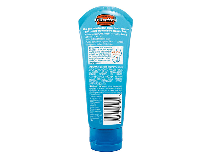 Gorilla Glue O'Keeffe's Healthy Feet Foot Cream 85g Tube GRGOKHF85G