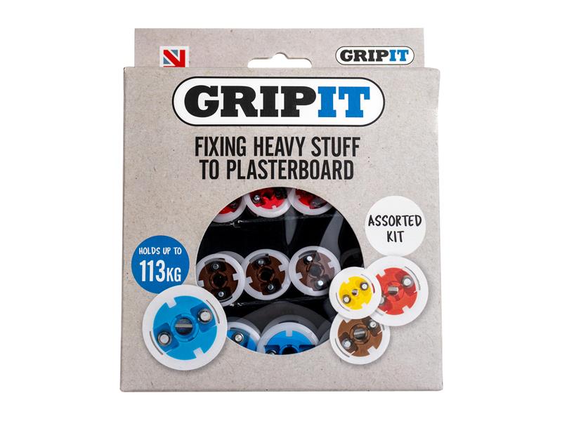 Gripit Plasterboard Fixings Assorted Kit, 32 Piece GRPASSKIT
