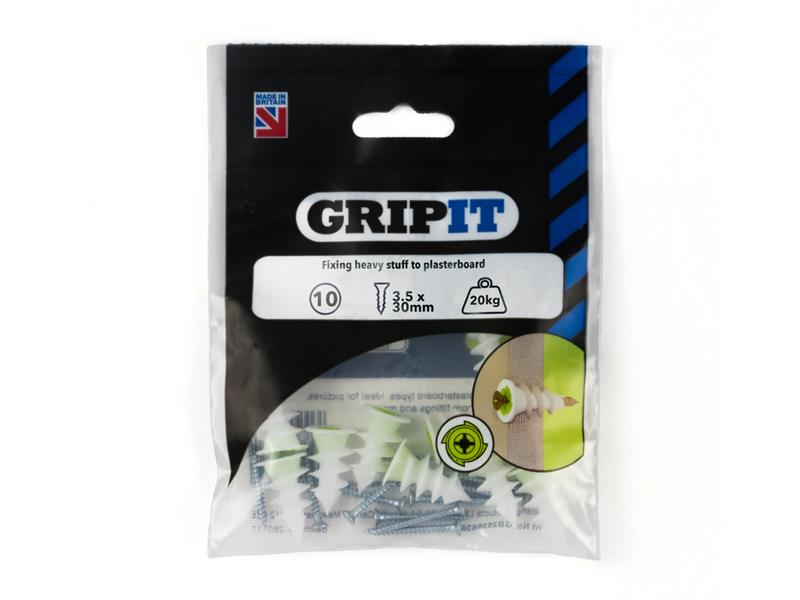 Gripit TwistIT Self-Drive Plasterboard Fixings (Pack 25) GRPTWIST25
