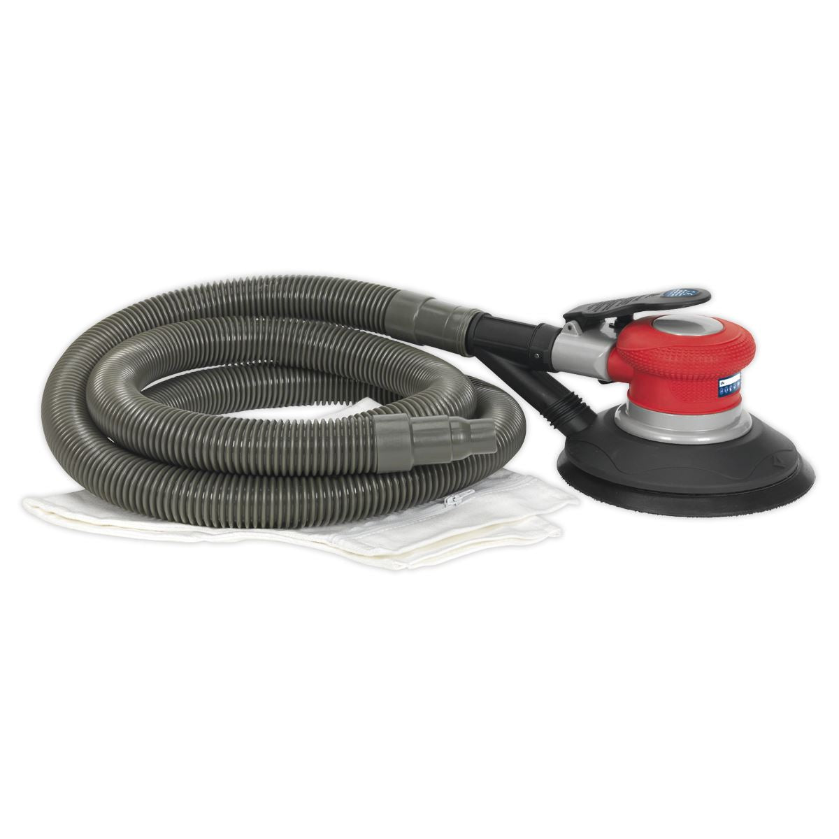 Sealey Air Palm Random Orbital Sander �150mm Dust-Free Self-Contained GSA06