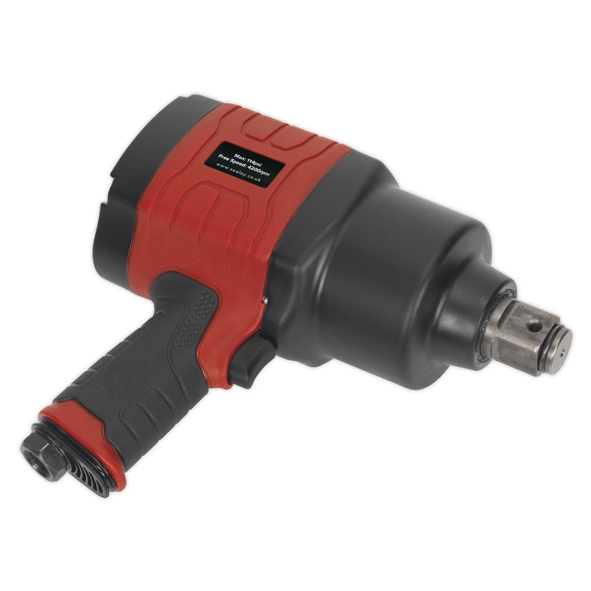 Sealey Air Impact Wrench 1"Sq Drive Twin Hammer Torque 1660lb.ft 2250Nm GSA6005