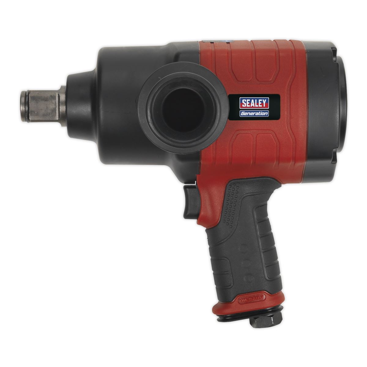 Sealey Air Impact Wrench 1"Sq Drive Twin Hammer Torque 1660lb.ft 2250Nm GSA6005