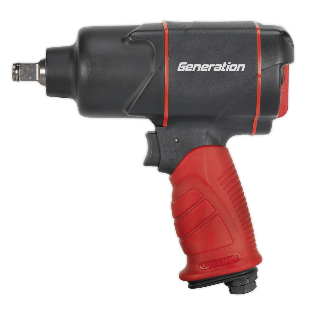 Sealey Composite Air Impact Wrench 1/2"D Twin Hammer 1,180lb.ft 1600Nm GSA6006
