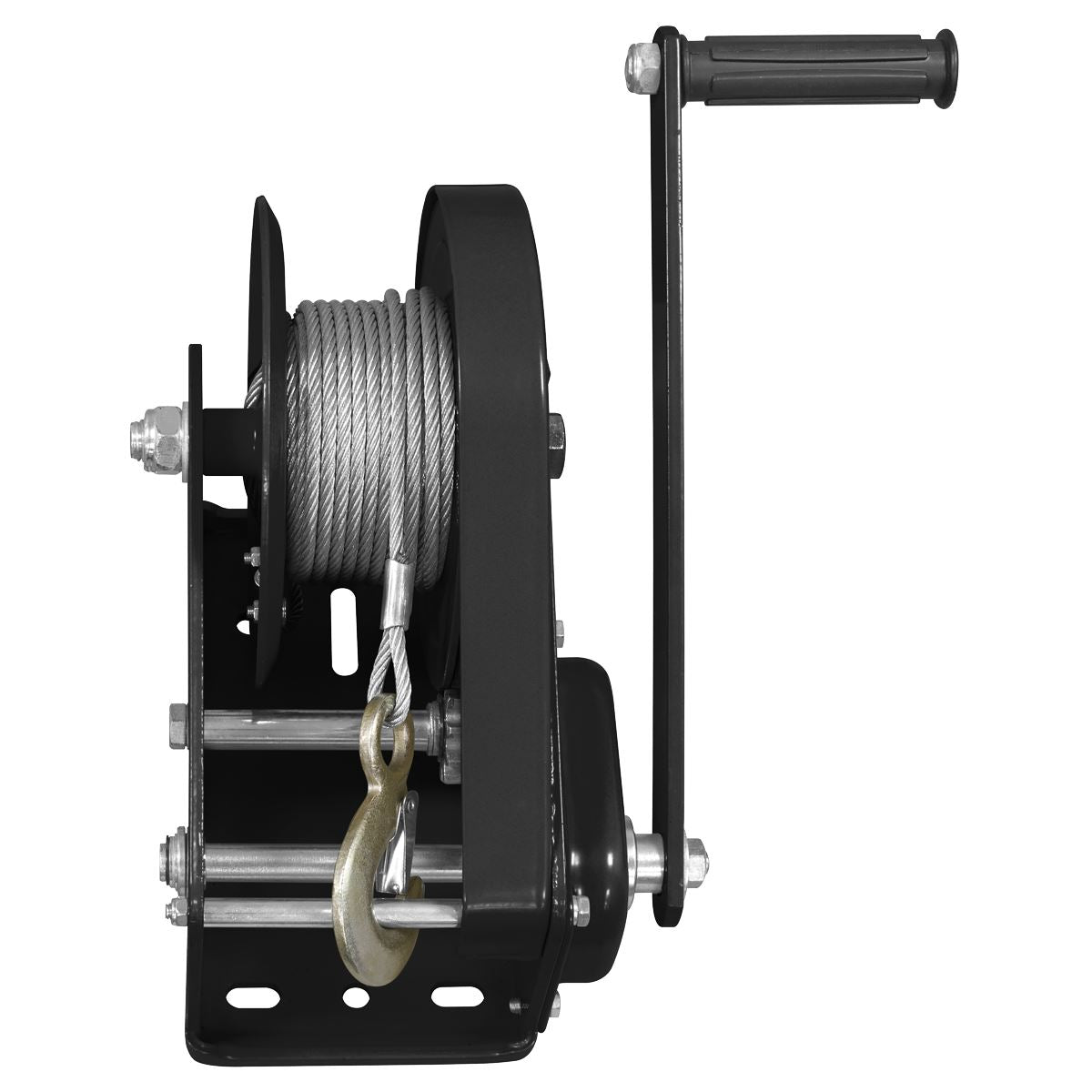 Sealey Geared Hand Winch with Brake & Cable 1130kg Capacity GWC2500B