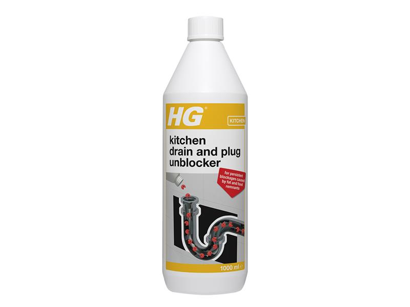 H/G Kitchen Drain and Plug Unblocker 1 litre H/G481100106