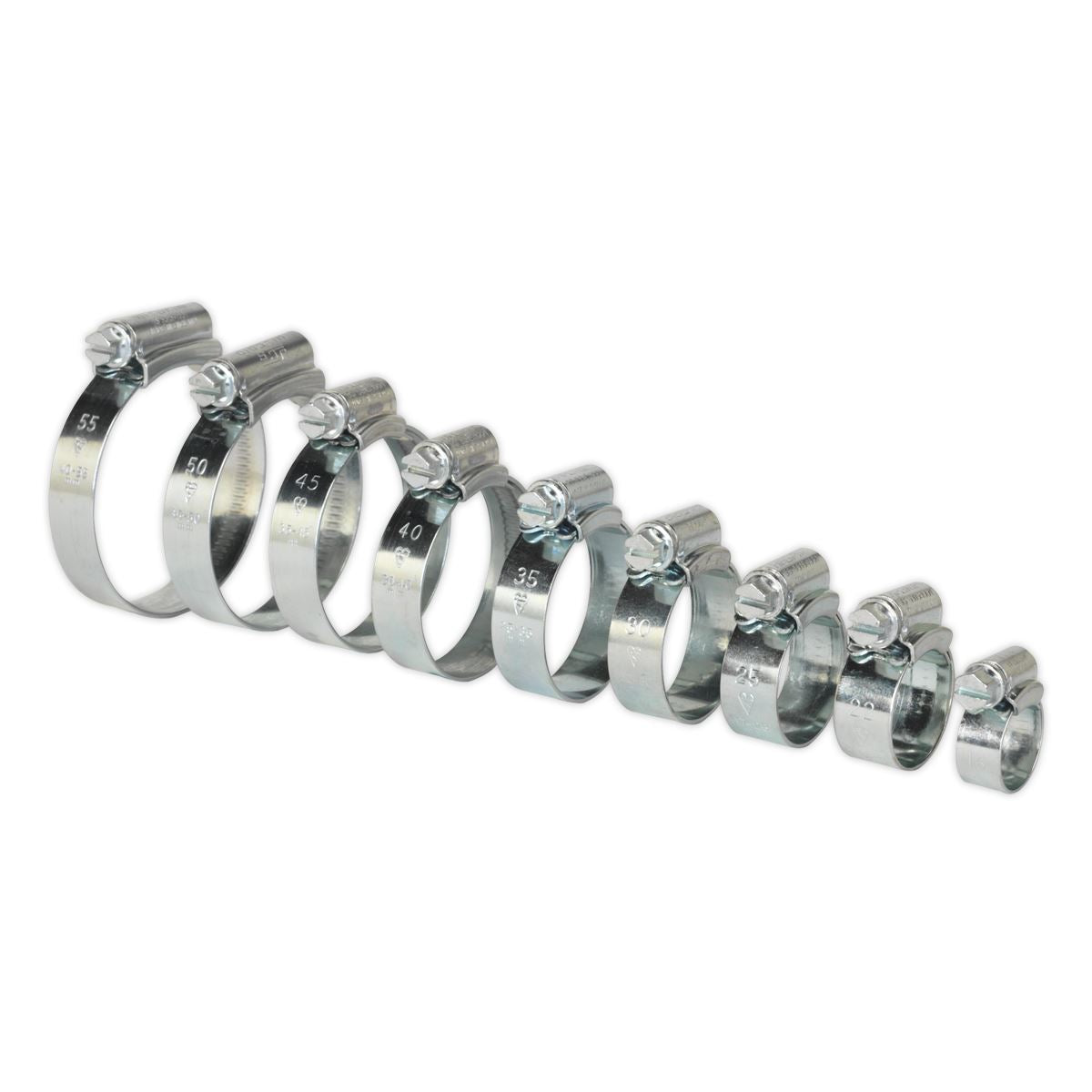 Sealey HI-GRIP® Hose Clip Assortment 85pc Sizes �9.5-55mm HCJ85A