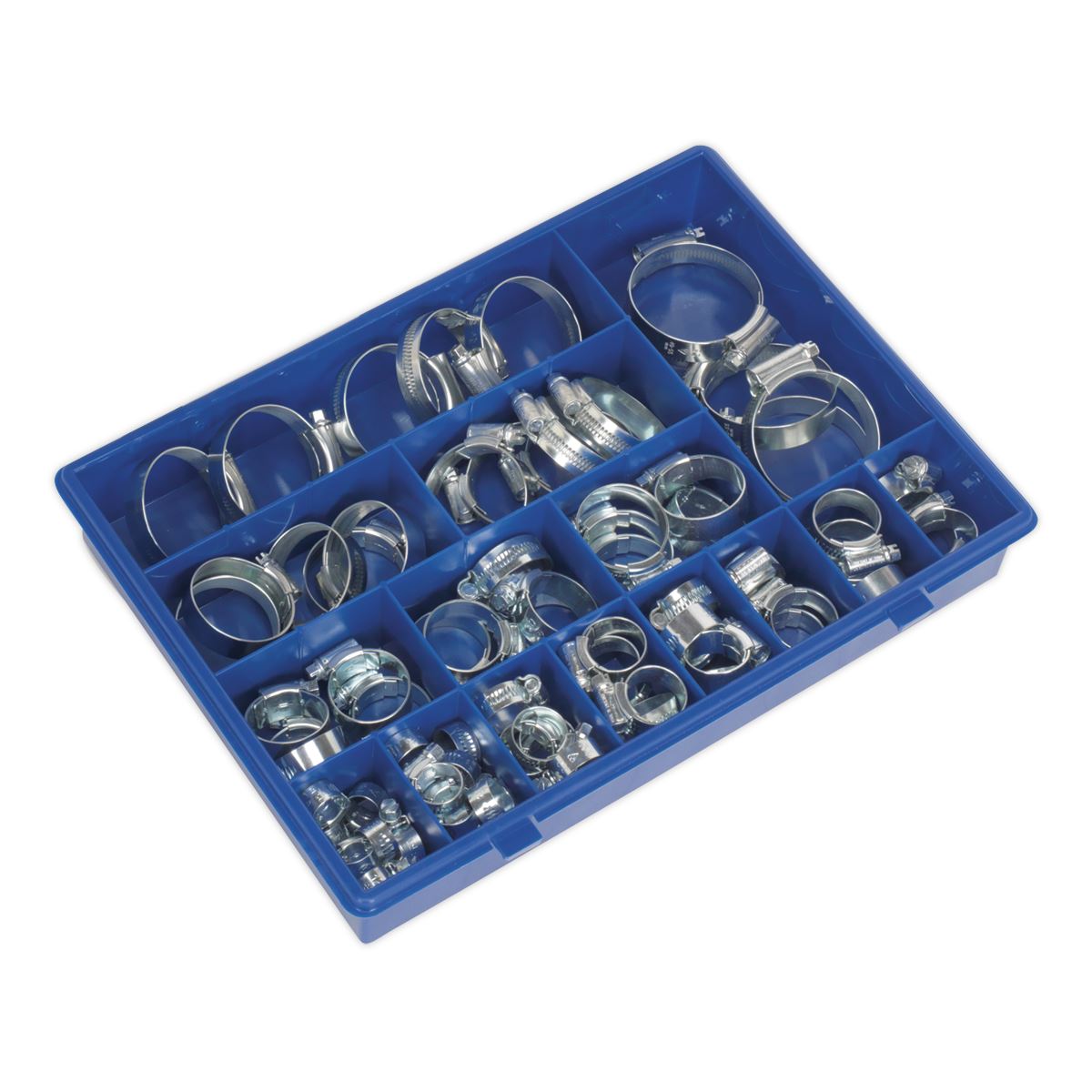 Sealey HI-GRIP® Hose Clip Assortment 81pc Sizes �9.5-55mm HCJ85AC