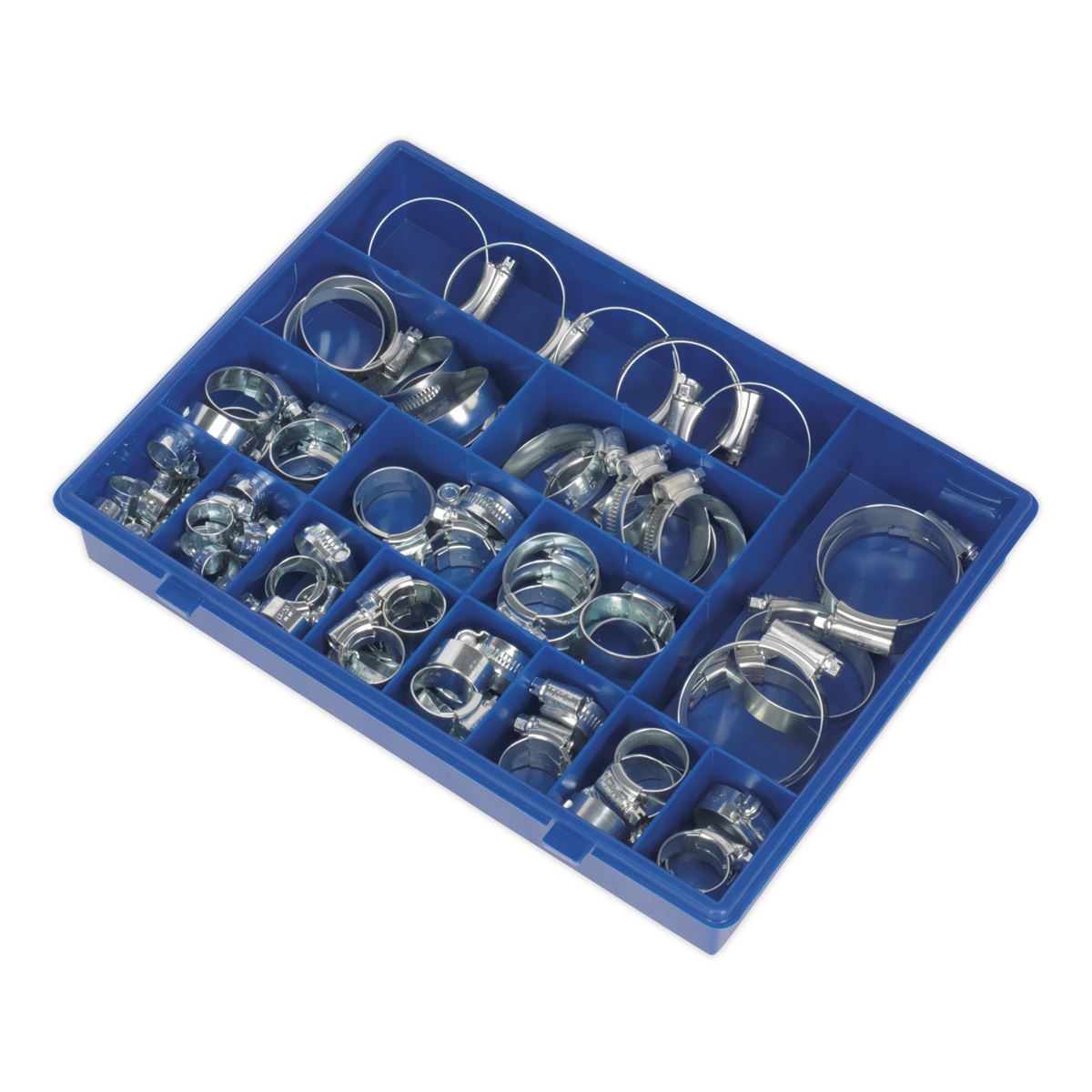 Sealey HI-GRIP® Hose Clip Assortment 81pc Sizes �9.5-55mm HCJ85AC