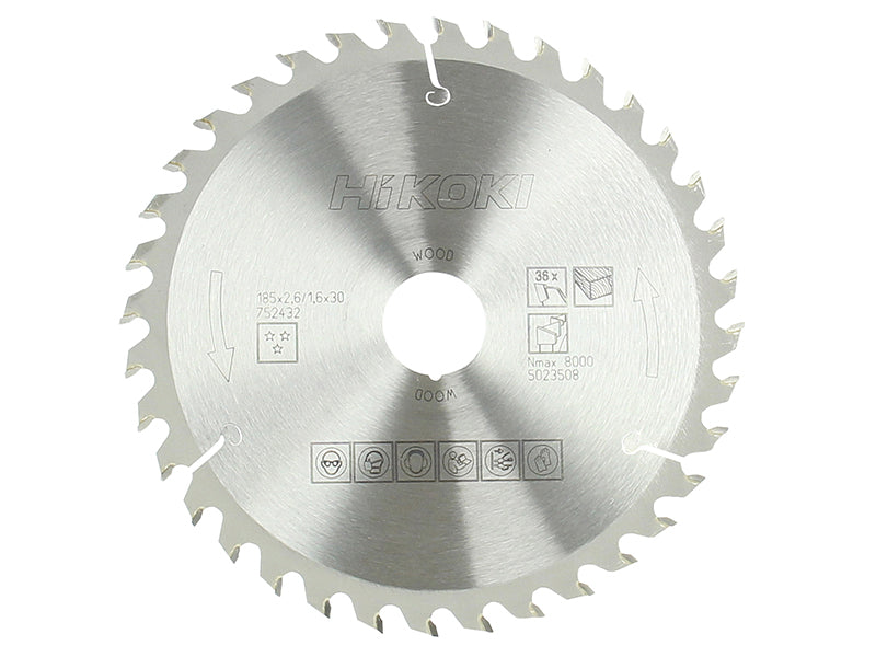 HiKOKI Circular Saw Blade 185 x 30mm x 36T HIK752432