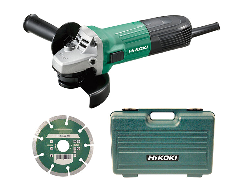 HiKOKI G12STX/J7 Angle Grinder 115mm Diamond Blade & Case 600W 240V HIKG12STXCD