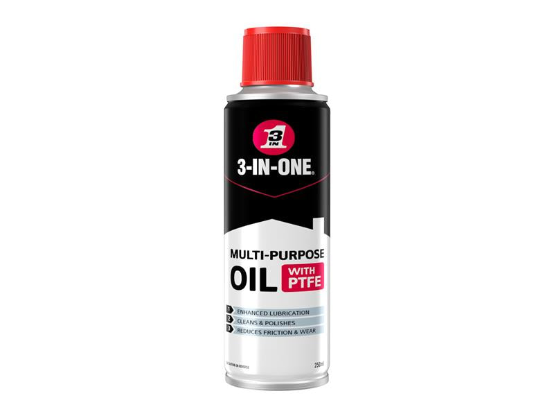 3-IN-ONE® 3-IN-ONE® Original Multi-Purpose Oil Spray with PTFE 250ml HOW31PTFE