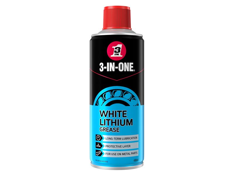 3-IN-ONE® 3-IN-ONE White Lithium Spray Grease 400ml HOW44016