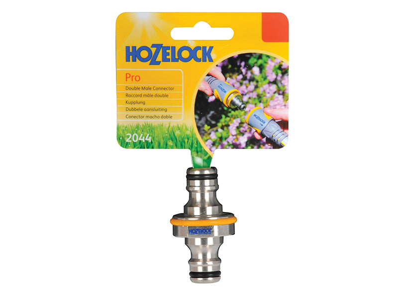 Hozelock 2044 Pro Metal Double Male Connector 12.5mm (1/2in) HOZ2044
