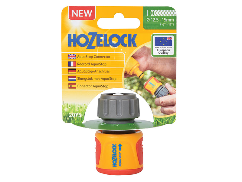 Hozelock 2075 Soft Touch AquaStop Connector - Bulk HOZ20756002