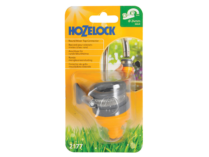 Hozelock 2177 Round Mixer Tap Connector Max. Ø24mm HOZ2177