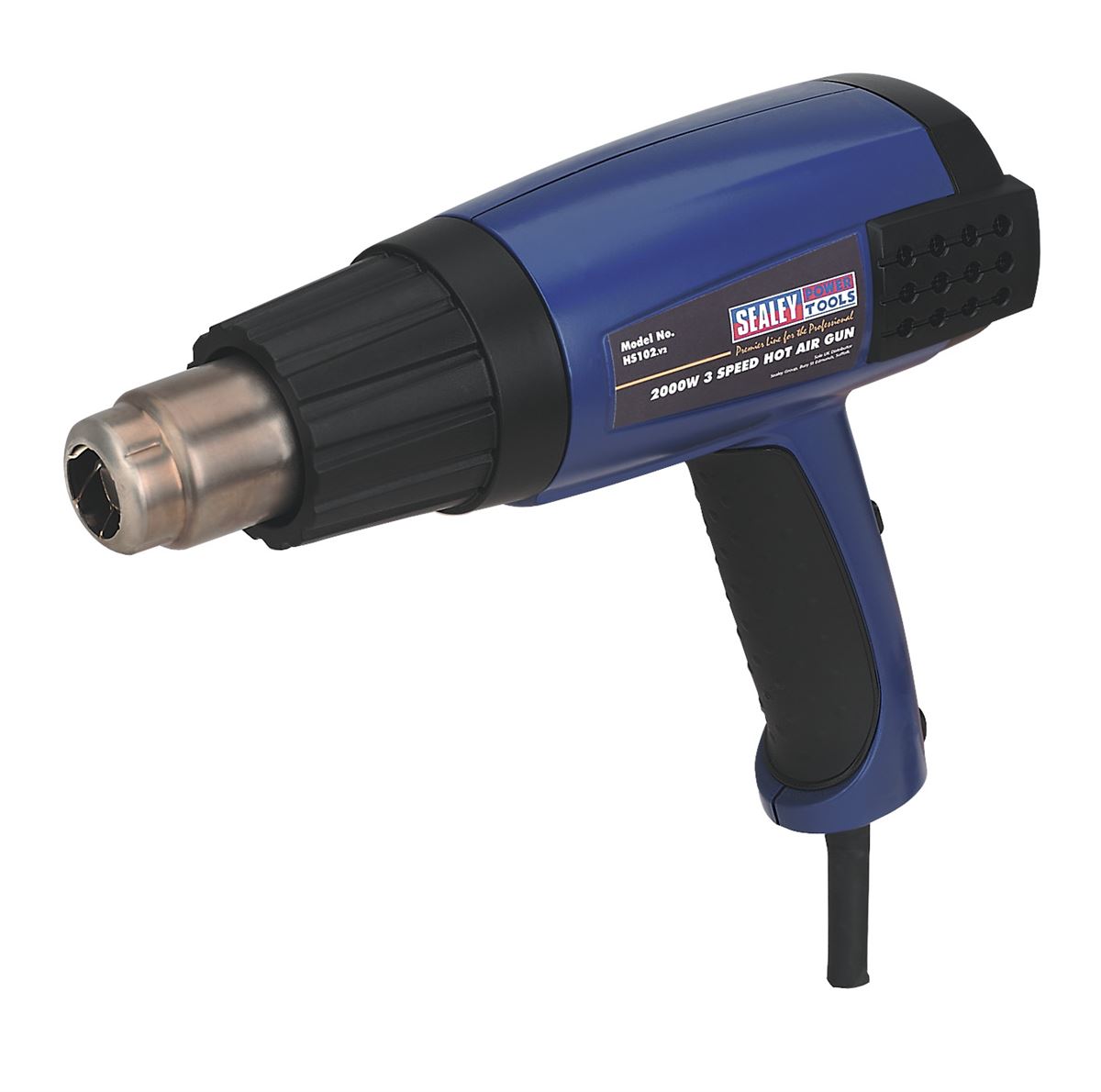 Sealey Hot Air Gun 2000W 3-Speed 50-600�C Variable Heat HS102