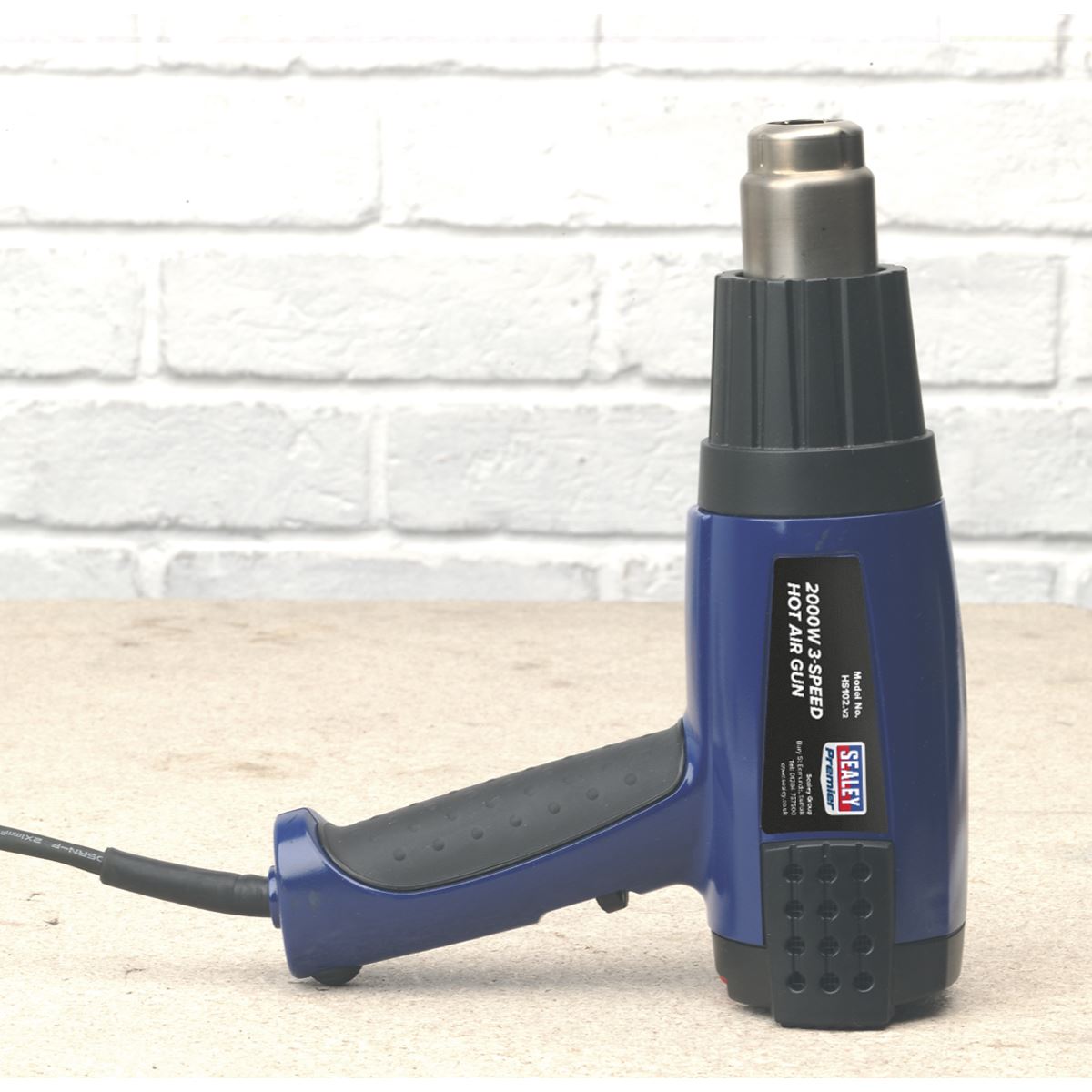 Sealey Hot Air Gun 2000W 3-Speed 50-600�C Variable Heat HS102