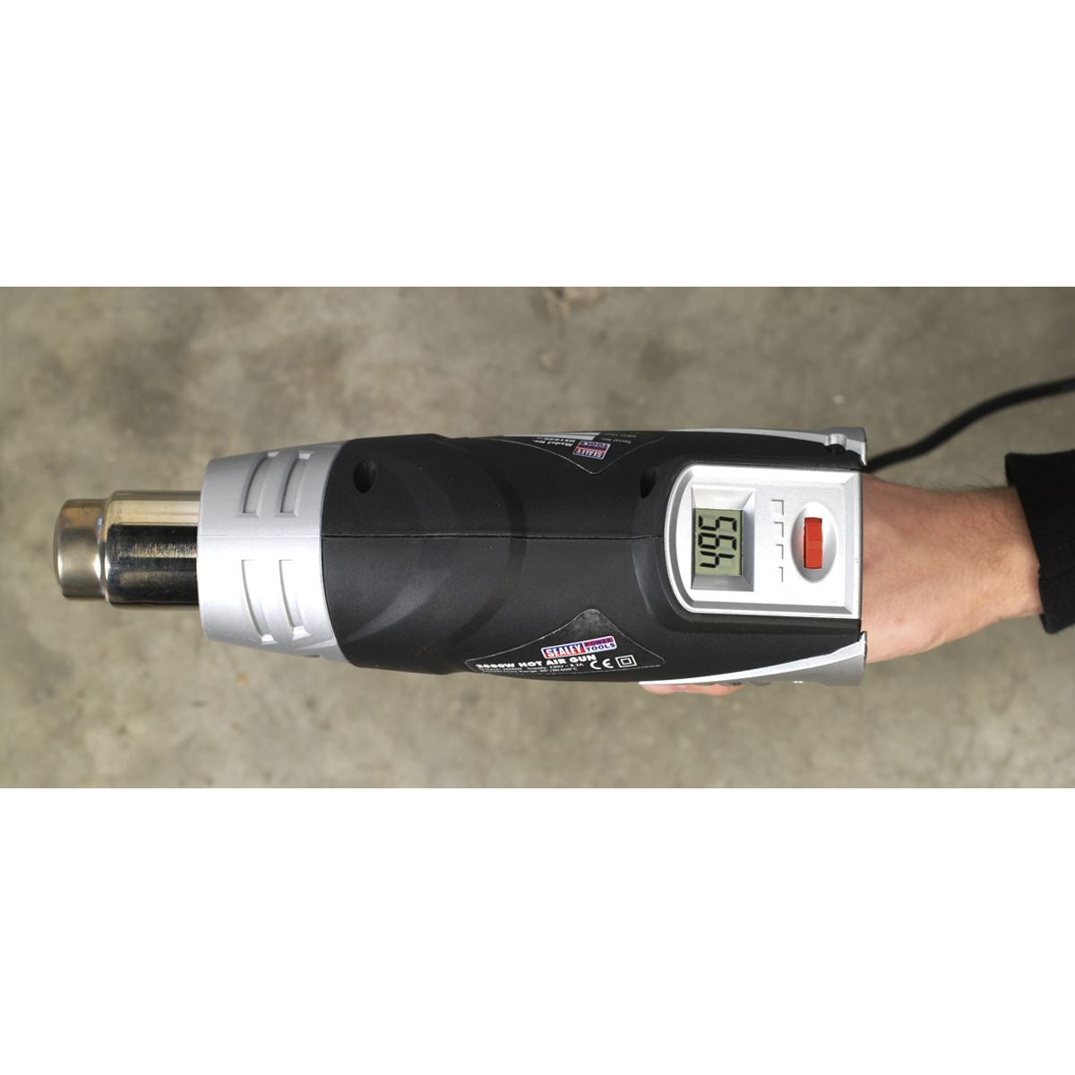 Sealey Deluxe Hot Air Gun Kit with LED Display 2000W 80-600�C HS104K