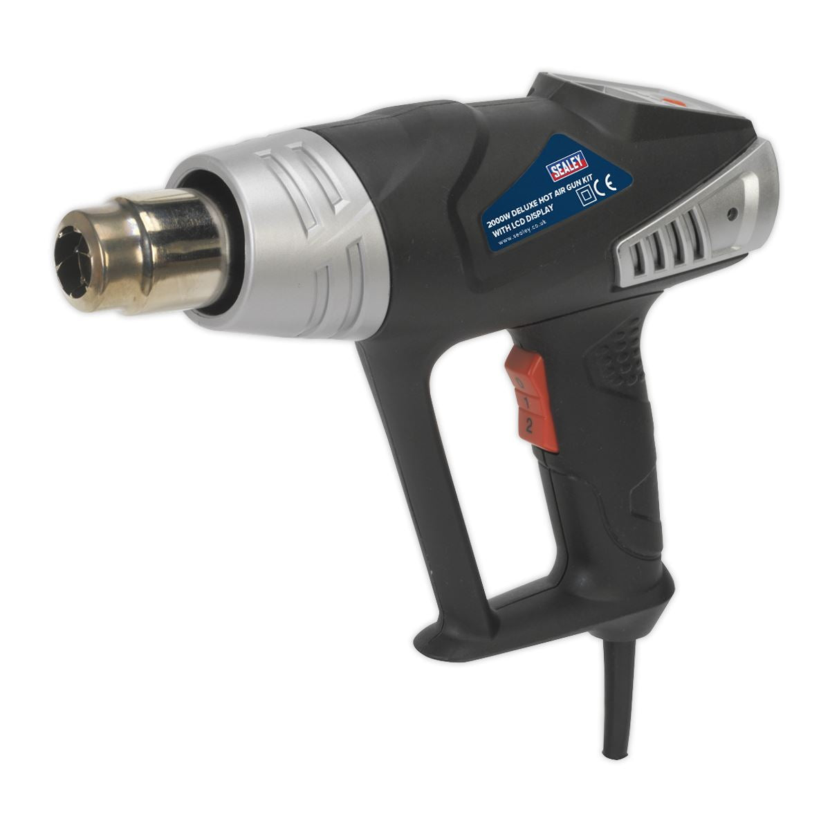 Sealey Deluxe Hot Air Gun Kit with LED Display 2000W 80-600�C HS104K