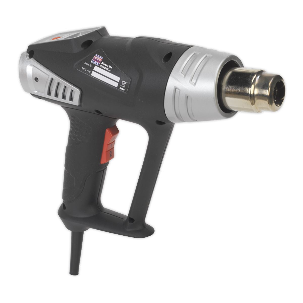 Sealey Deluxe Hot Air Gun Kit with LED Display 2000W 80-600�C HS104K