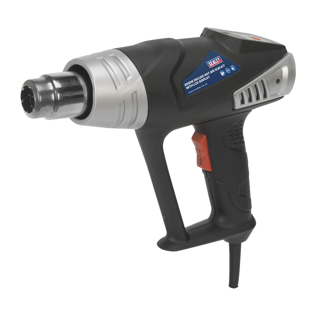 Sealey Deluxe Hot Air Gun Kit with LED Display 2000W 80-600�C HS104K