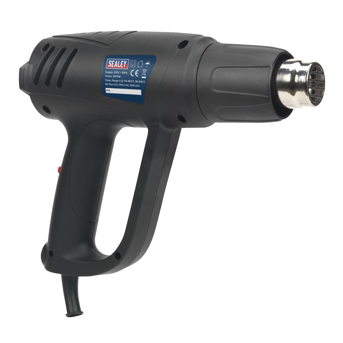 Sealey Variable Temperature Hot Air Gun Kit 2000W 50-450�C/90-600�C HS107K