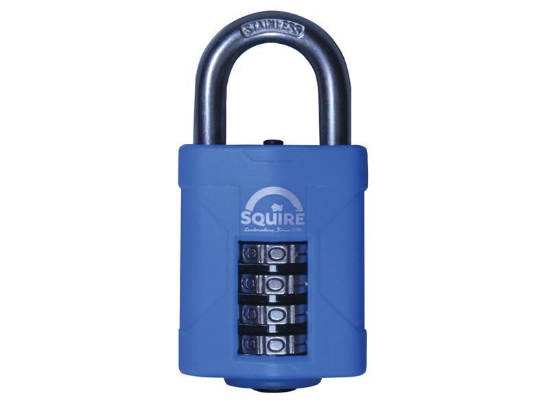 Squire CP50S Heavy Duty Rustproof Marine Combi Padlock 50mm Boxed HSQCP50SBX