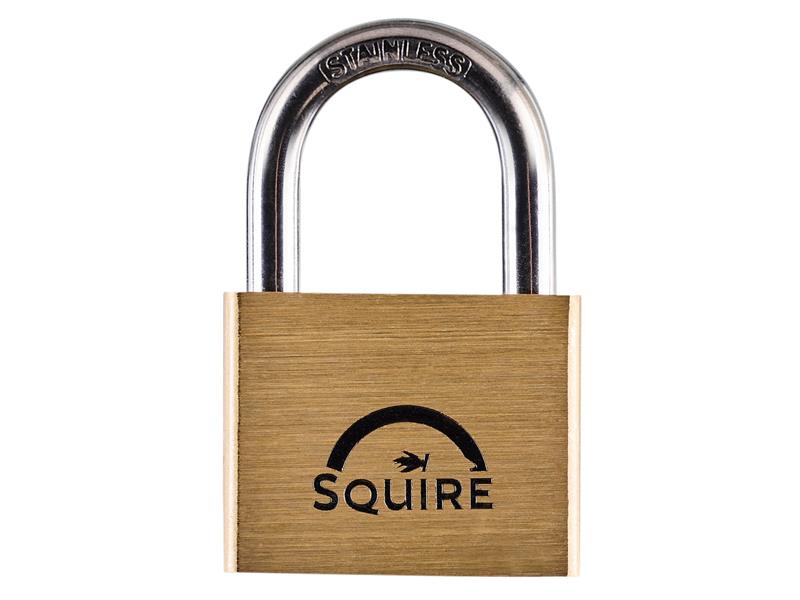 Squire Lion Marine Padlock 5-Pin 50mm Stainless Shackle Brass Body HSQLN5S