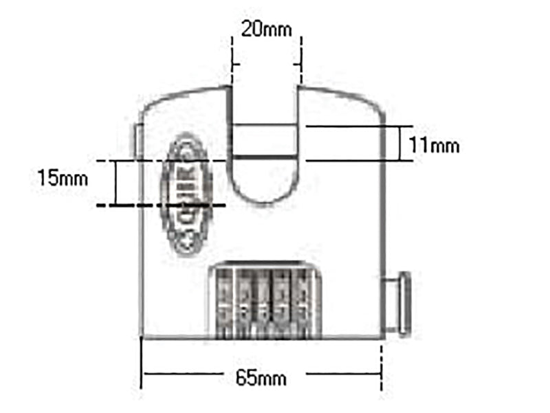 Squire Stronghold Re Codable Padlock 4 Wheel Boxed SHCB65