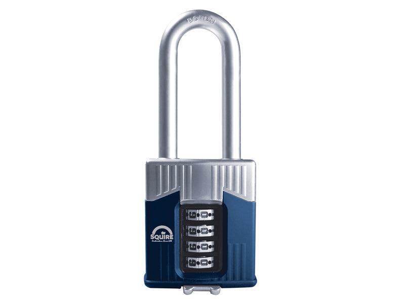 Squire Warrior High-Security Long Shackle Combination Padlock 55mm HSQWC55LS