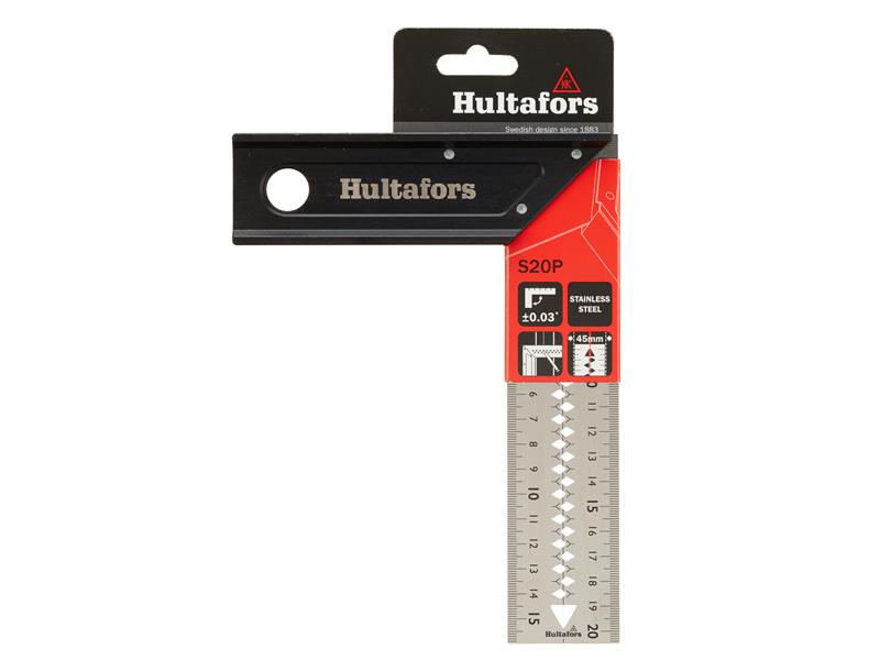 Hultafors S20P 20cm Professional Square Anodized Aluminum 18mm Handle HUL260303