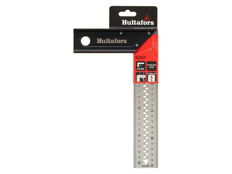 Hultafors S25P 25cm Professional Square 45mm Stainless Steel blade HUL260403