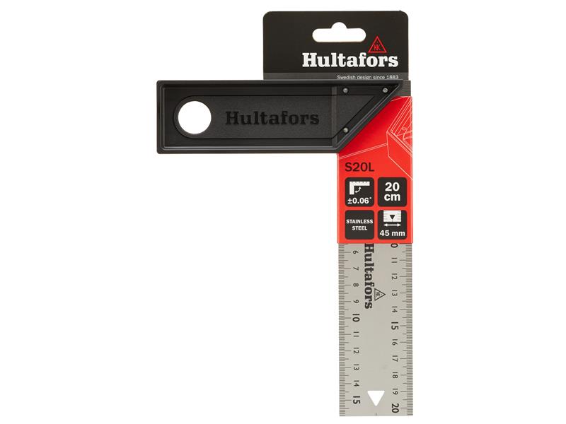 Hultafors S20L 20cm Lightweight Square Laser Etched 45mm Wide Blade HUL310303