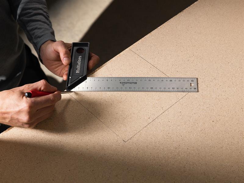 Hultafors S30L 30cm Lightweight Square Laser Etched 45mm Wide Blade HUL310503