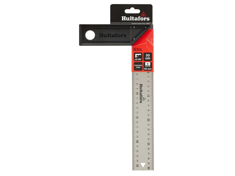 Hultafors S30L 30cm Lightweight Square Laser Etched 45mm Wide Blade HUL310503